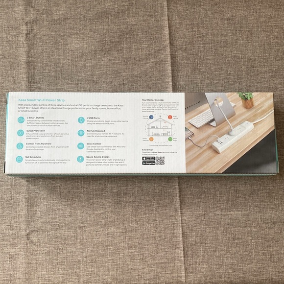 Kasa Smart WiFi Power Strip, 3-Outlets - Picture 3 of 7